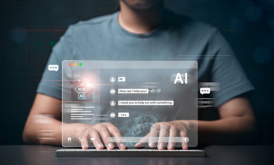 Los Comerciantes Visionarios se Preparan para el Futuro Impulsado por la IA del Descubrimiento de Marcas Comerciantes digitales planificando estrategias futuras utilizando IA y herramientas de datos